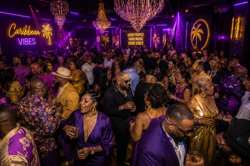 Crowd at African Caribbean music event